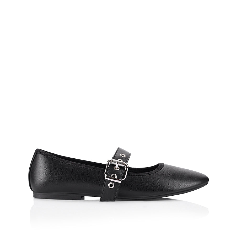 Women's black Mary Jane ballet flats