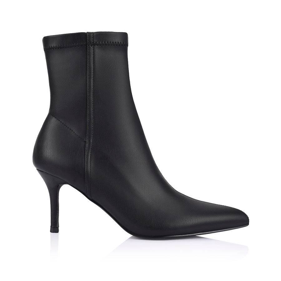 Bella Stretch Ankle Boots Black Stretch – Verali Shoes