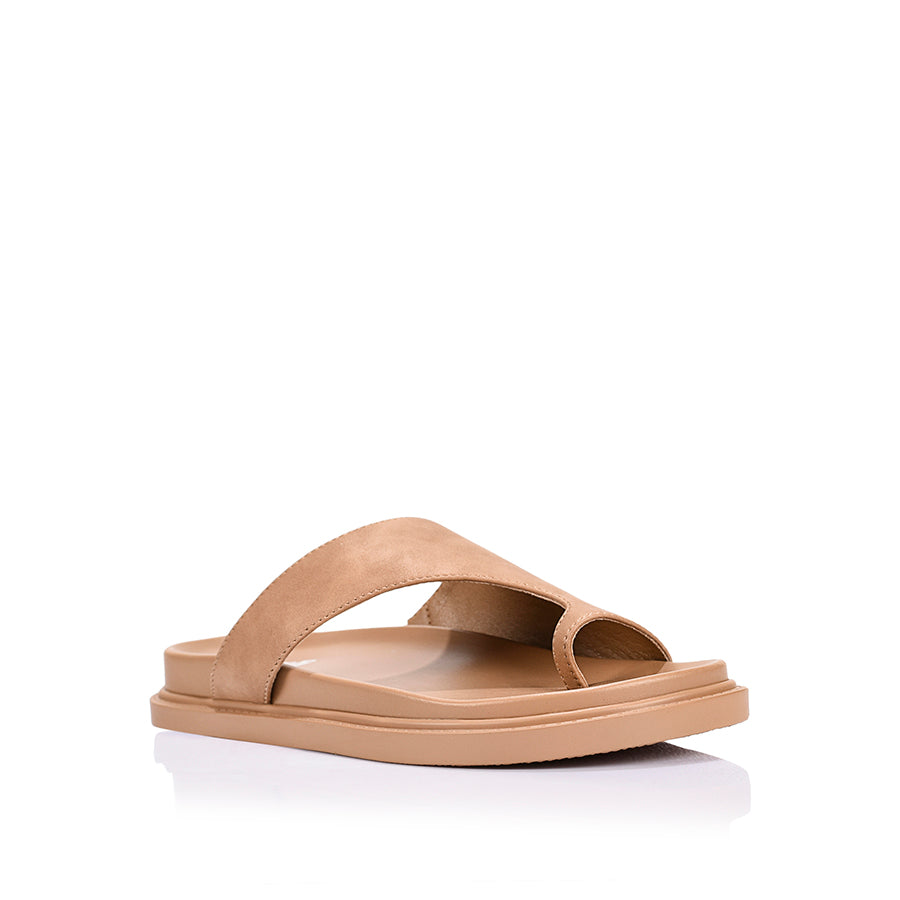 Brenda Footbed Slides - Biscuit