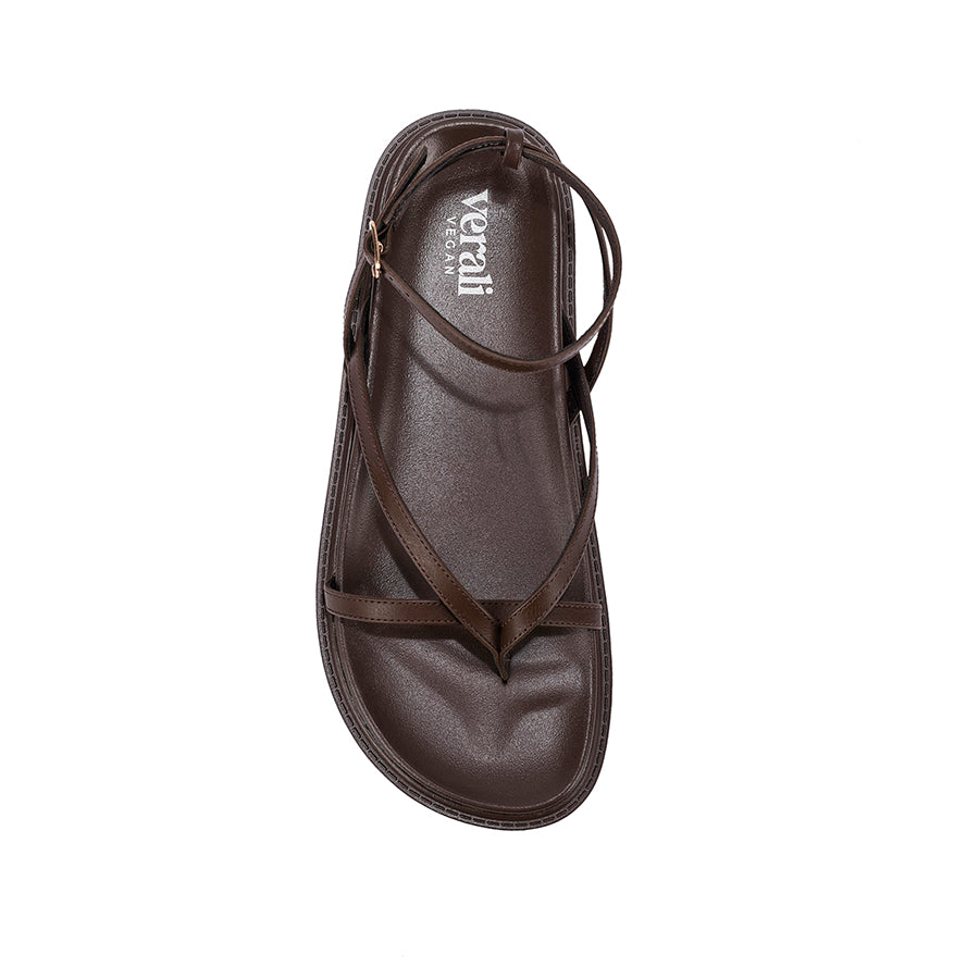 Brinley Footbed Sandals - Chocolate Brown
