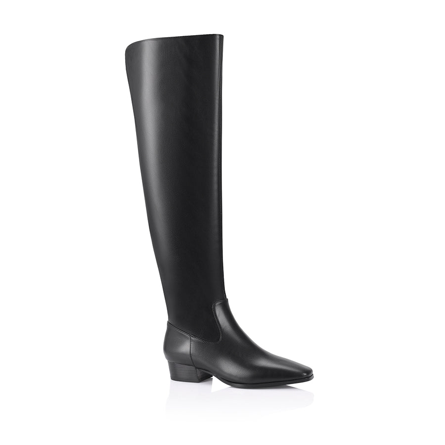 Camden Thigh High Boots - Black
