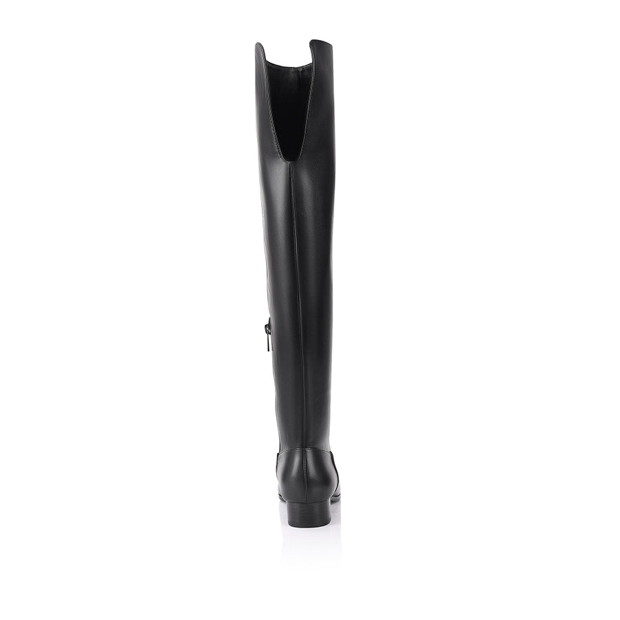 Camden Thigh High Boots - Black
