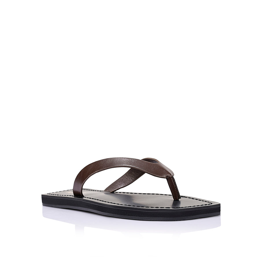 Dune Casual Thongs - Chocolate Brown