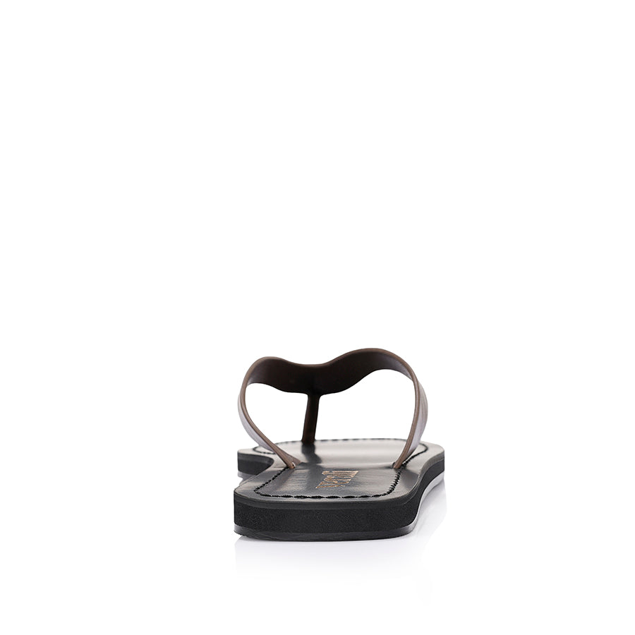 Dune Casual Thongs - Chocolate Brown