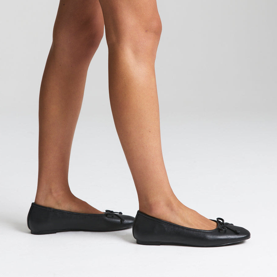 Eugenie Ballet Flats - Black