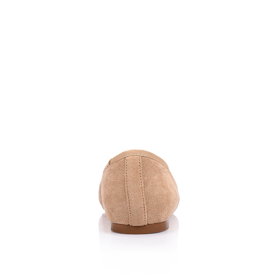 Eugenie Ballet Flats - Sand Beige Micro