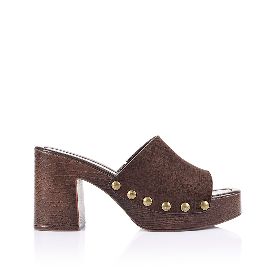 Frankie Clogs - Chocolate Brown Micro