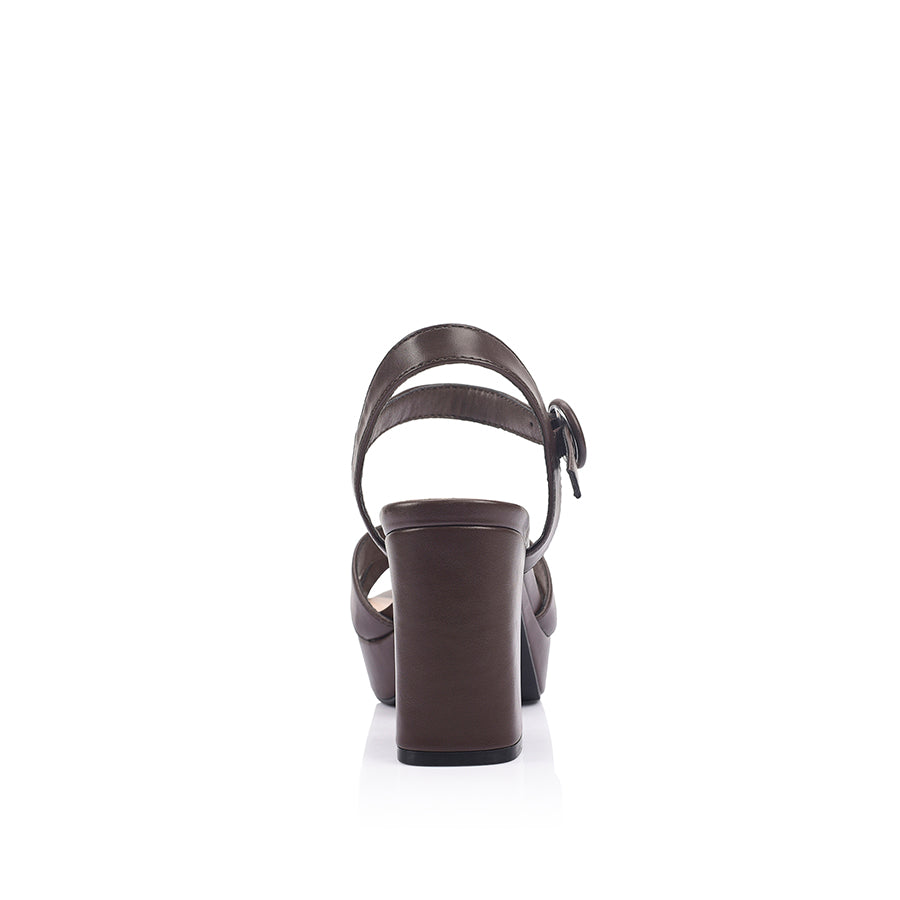Heppell Platform Heels - Chocolate Brown