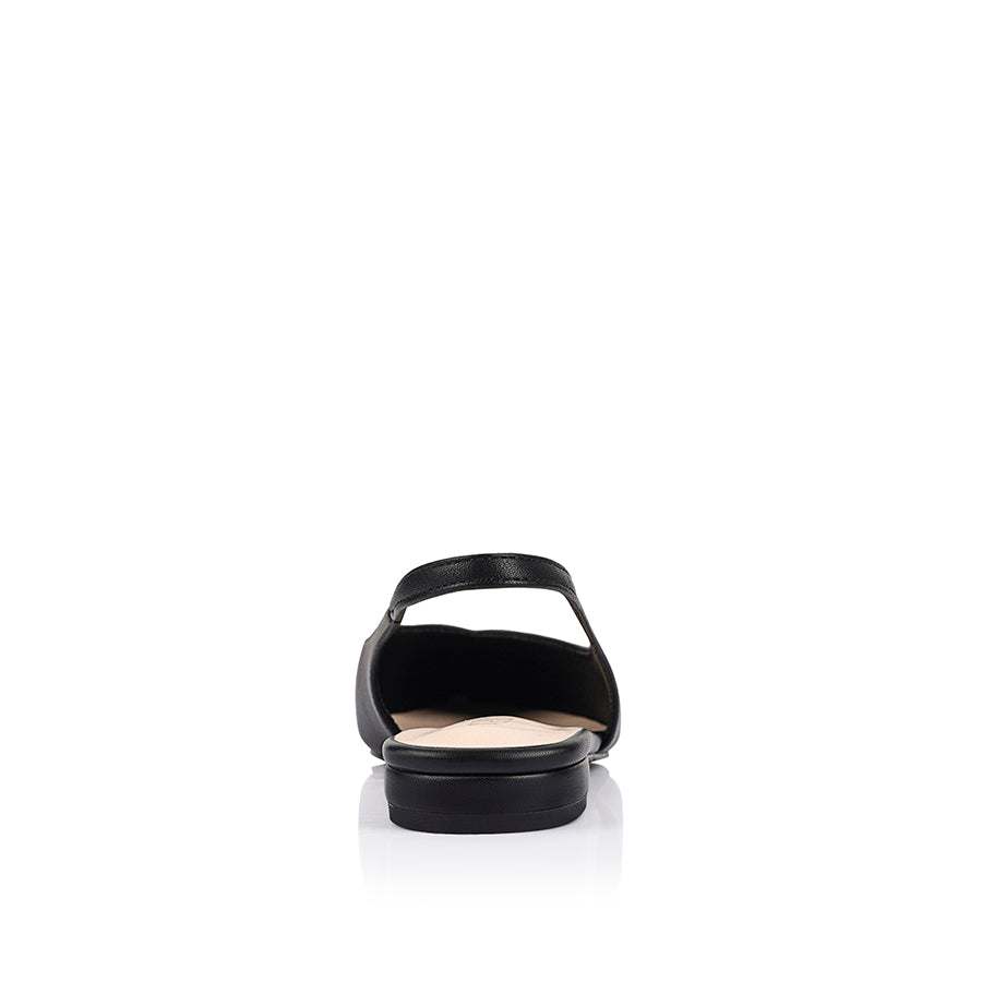 Hillary Slingback Flats - Black