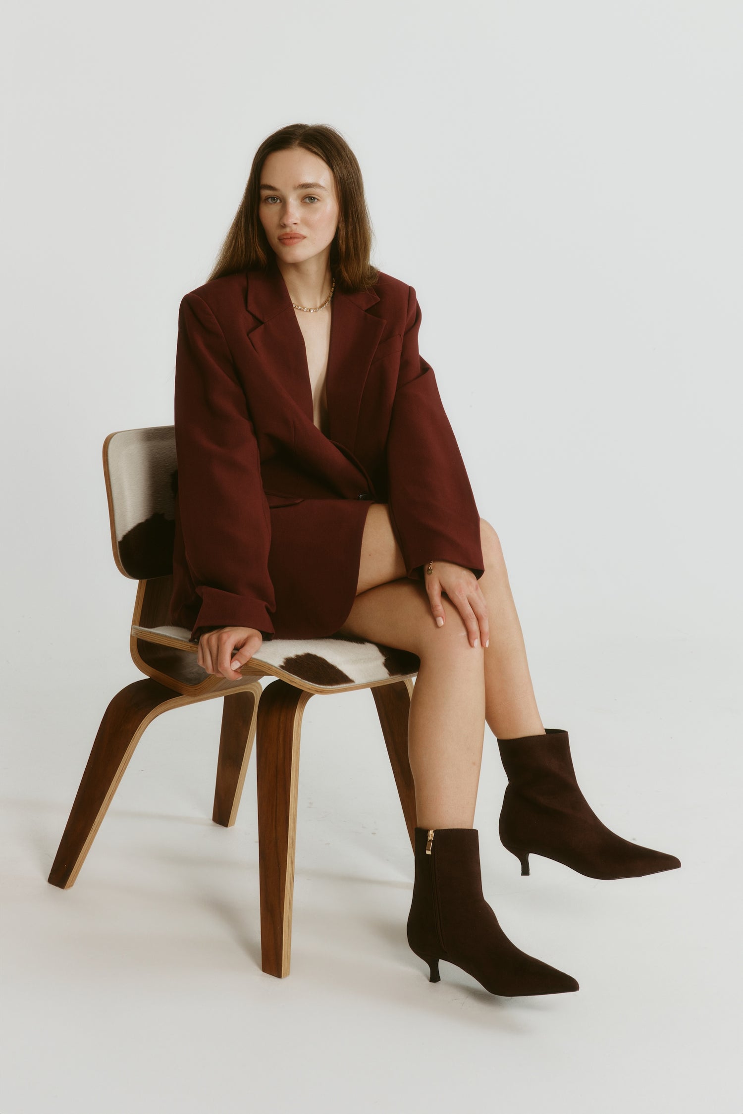Luca Ankle Boots - Chocolate Brown Micro
