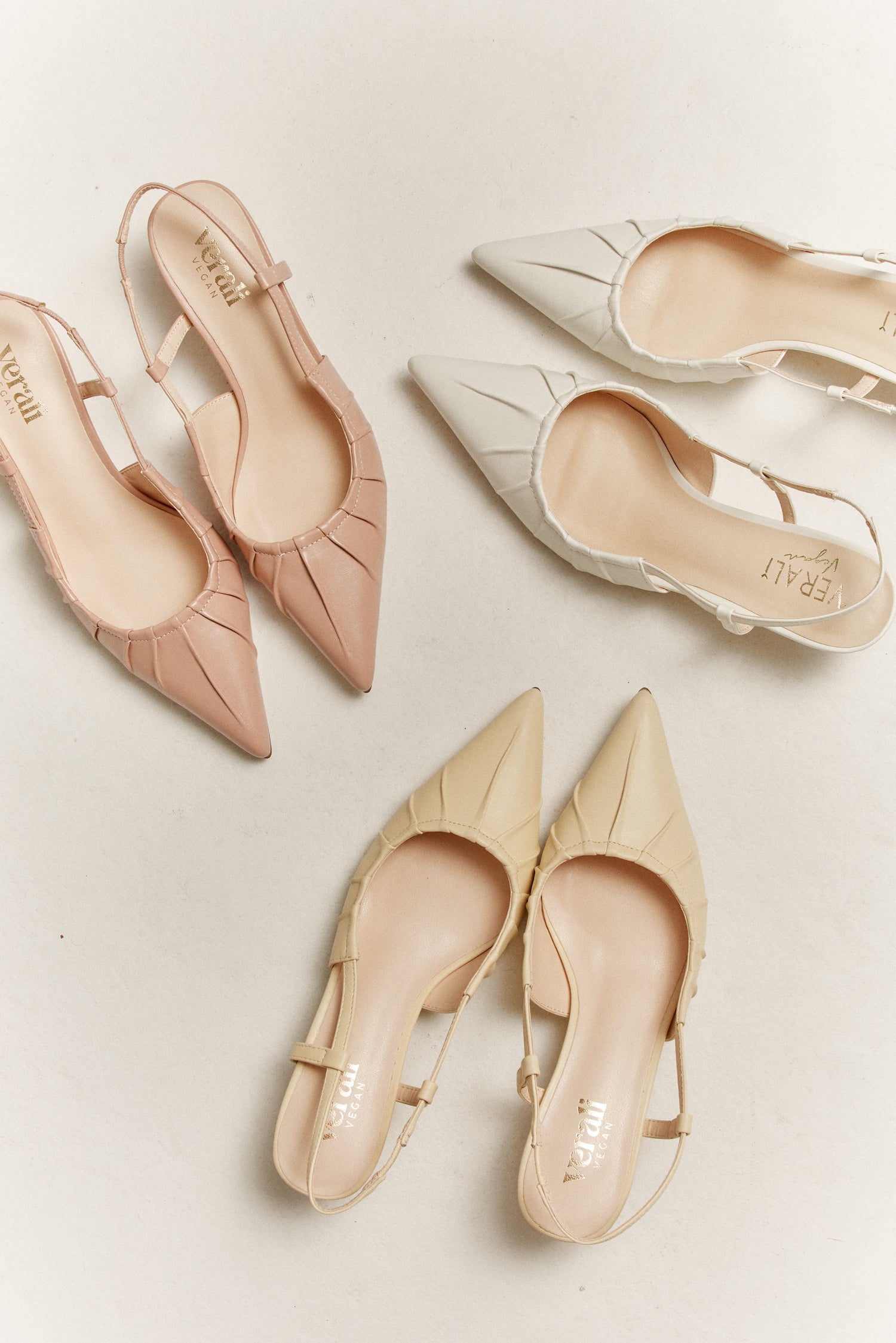 Lucius Slingback Kitten Heels - Butter Cream