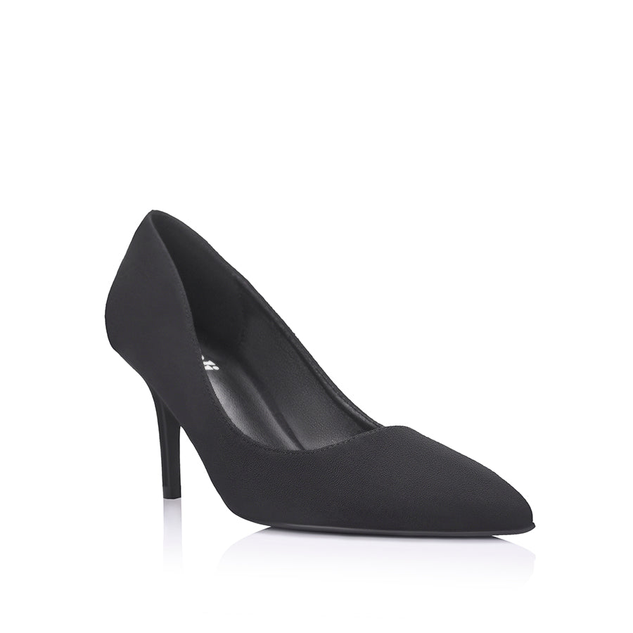 Lewis Stiletto Heel Pumps - Black Micro