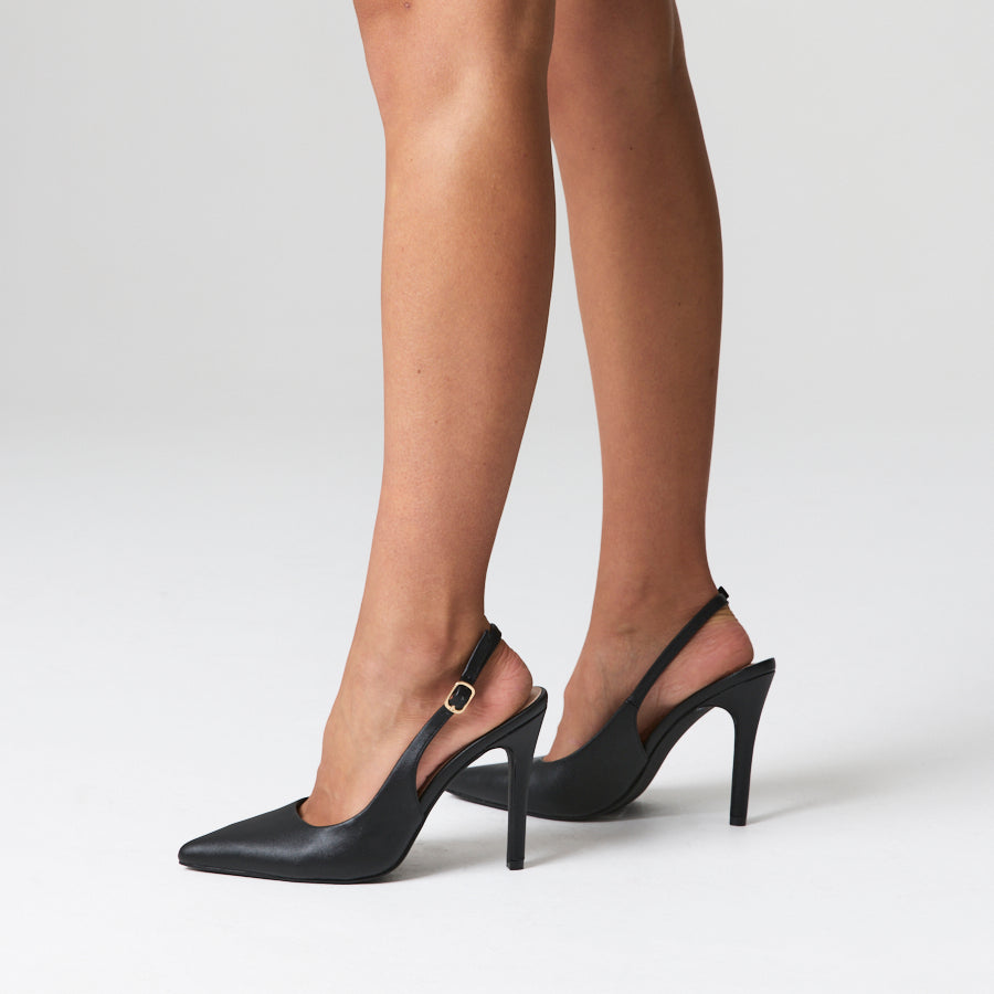Miller Sling Back Stilettos - Black