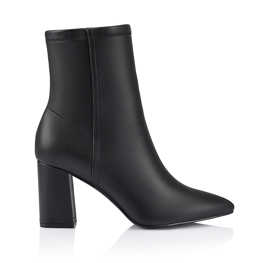 Max Stretch Ankle Boots - Black Stretch