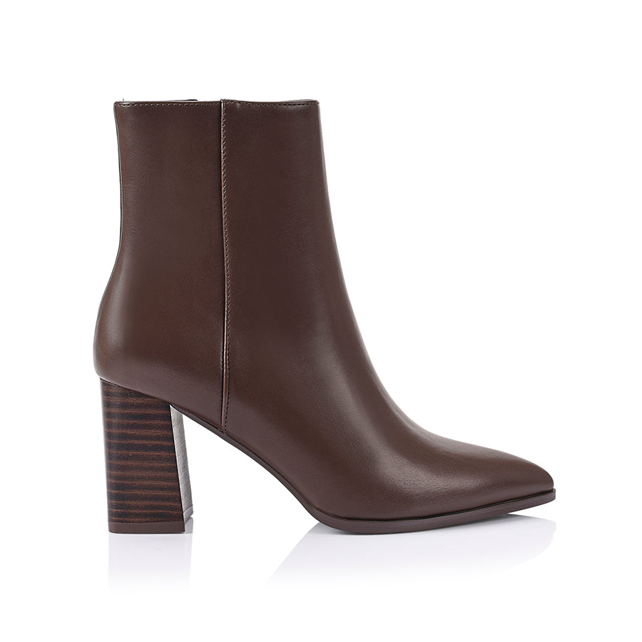 Maxine Ankle Boots - Chocolate Brown