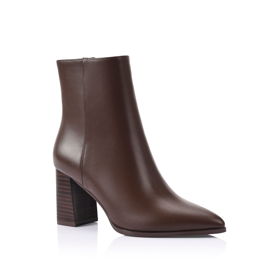 Maxine Ankle Boots - Chocolate Brown