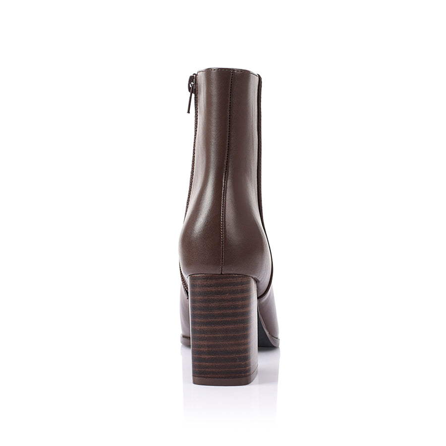 Maxine Ankle Boots - Chocolate Brown