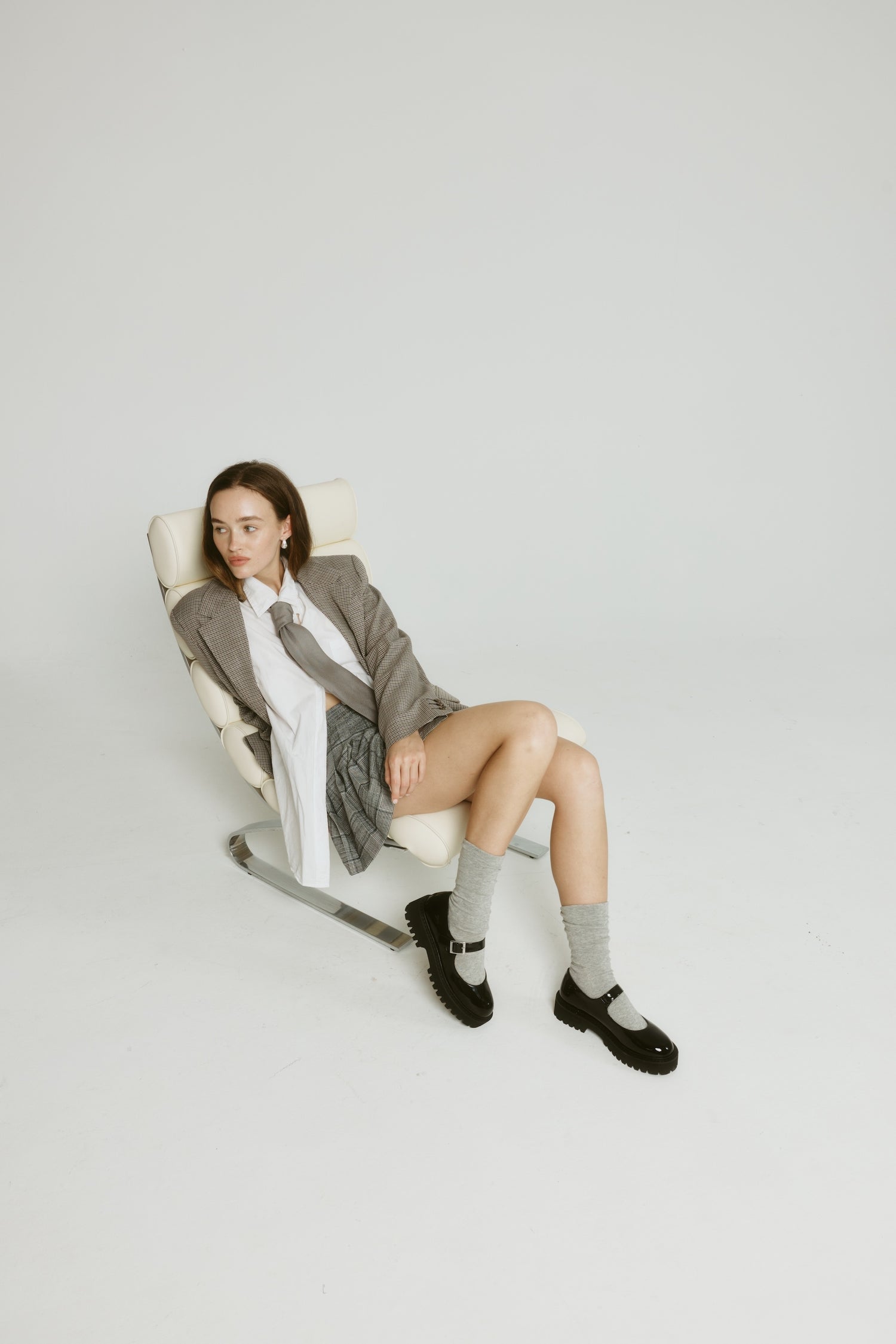 Women's mary jane chunky platform loafer