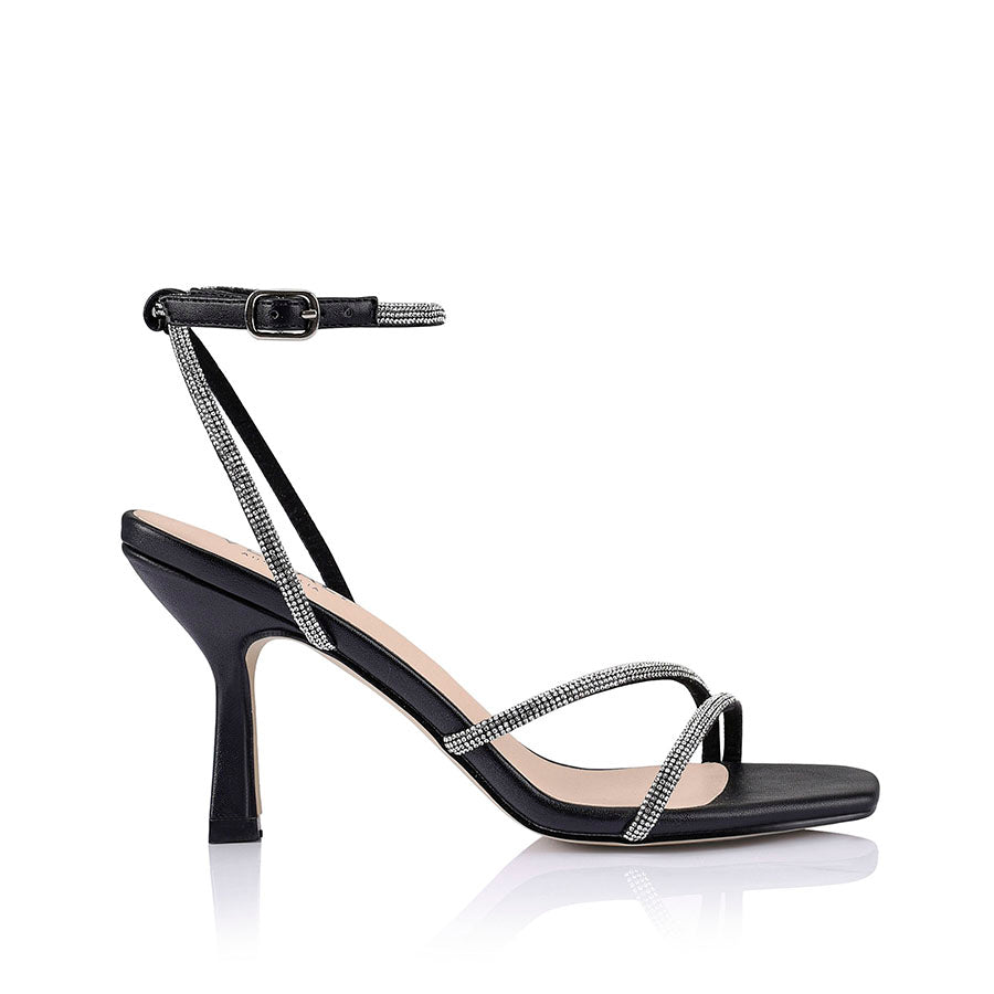 Pepper Strappy Sandals Black Verali Shoes
