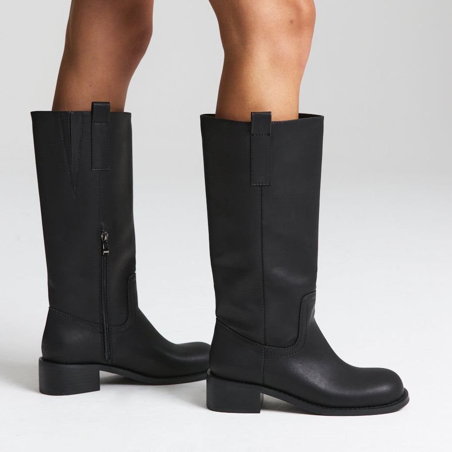 Rogue Knee High Boots - Black