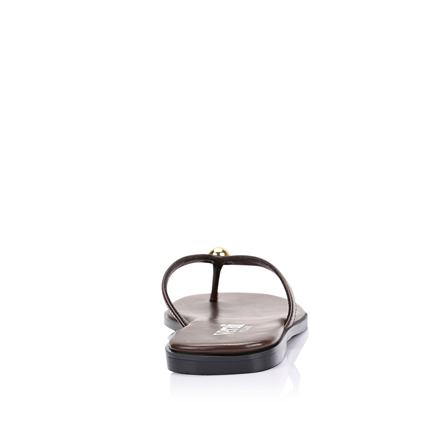 Sassy Casual Thongs - Chocolate Brown