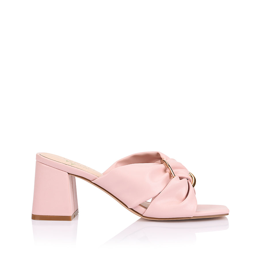 Mule Shoes Pink Mules Block Heel Open Toe Block Heel Mule Pink