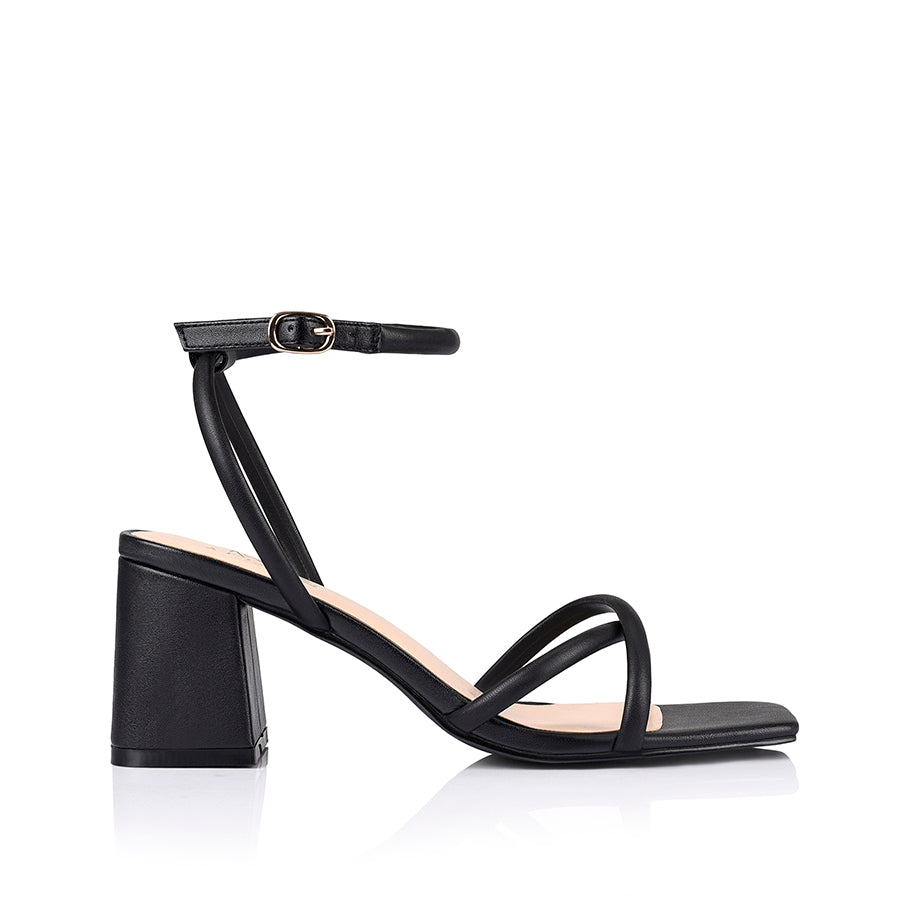 Black thin strap sandals sales