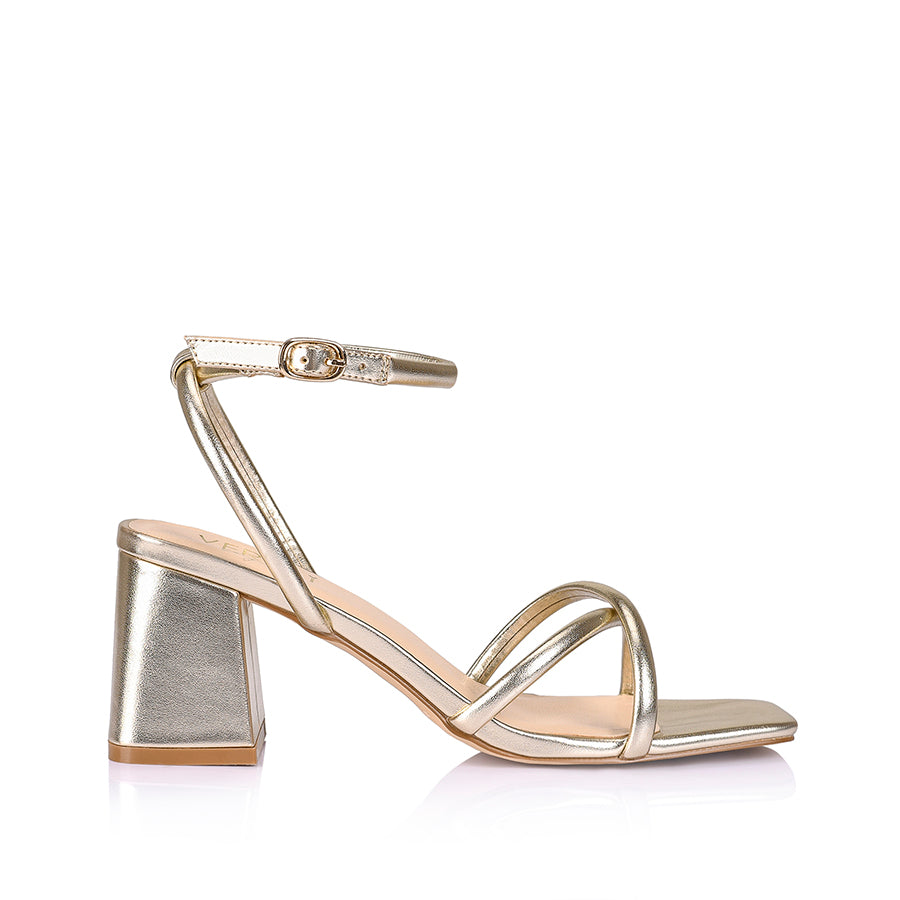 Starlight Strappy Sandals Champagne Smooth Verali Shoes