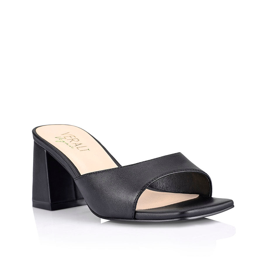 Black chunky deals heel mules