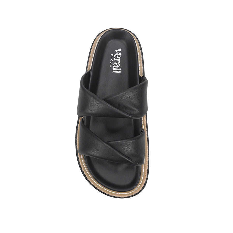 Teagan Flatform Slides - Black