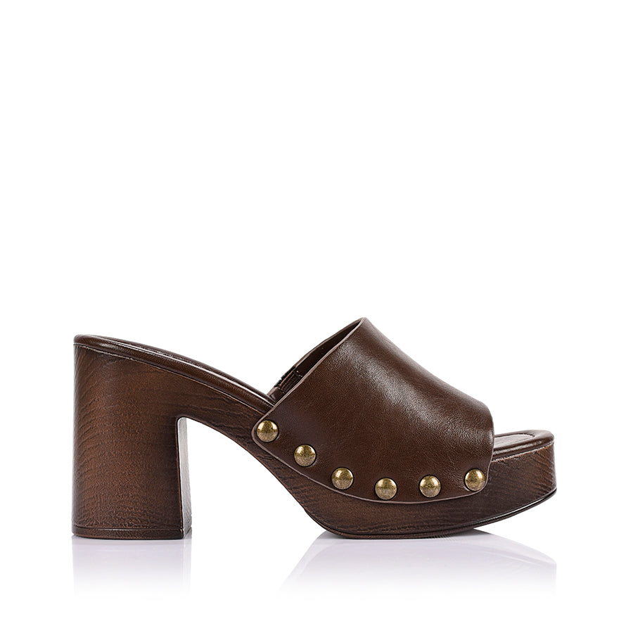 Frankie Clogs - Chocolate Brown Vintage