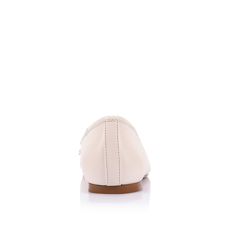 Eugenie Ballet Flats - Bone White