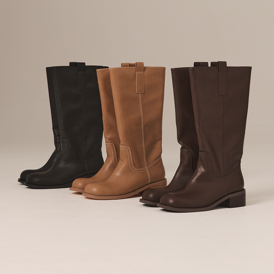 Rogue Knee High Boots - Black