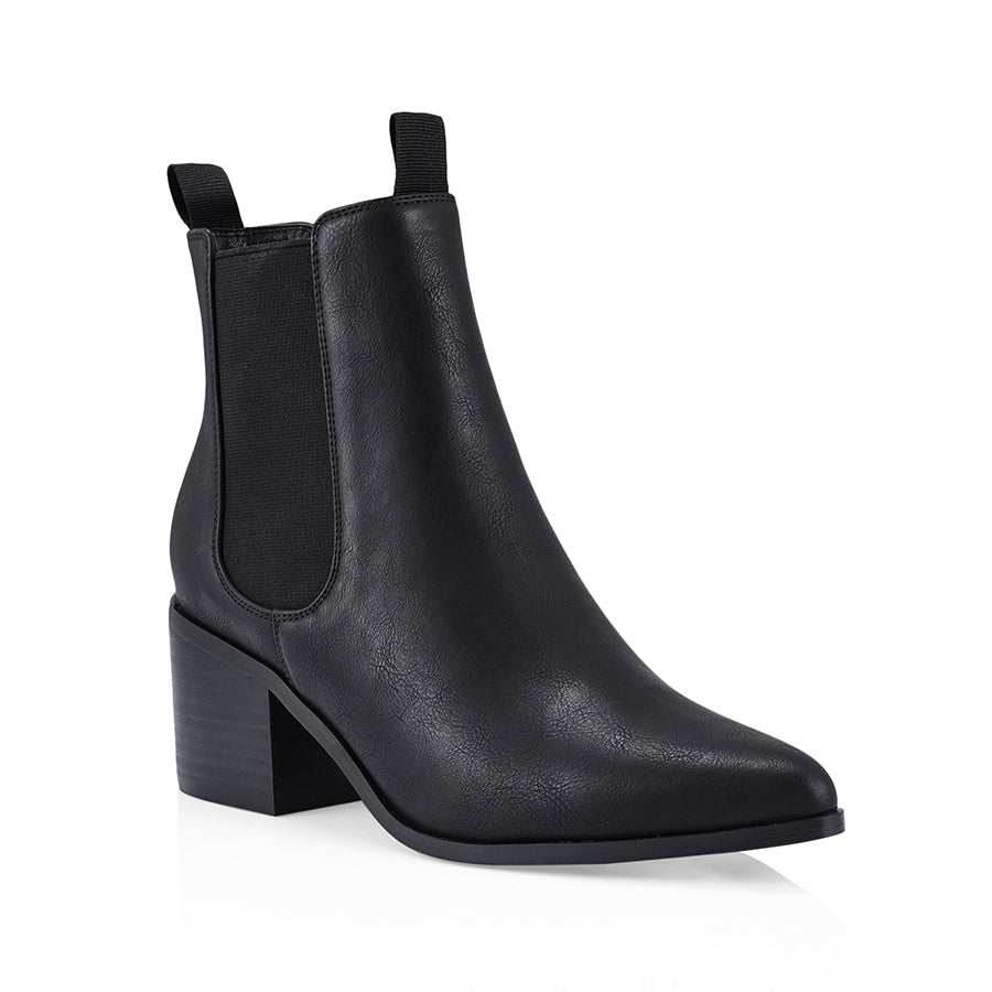 Filo Chelsea Ankle Boots - Black