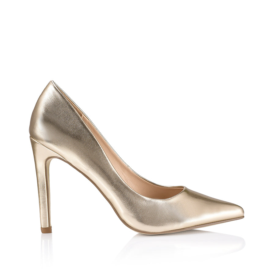 Champagne open toe heels store