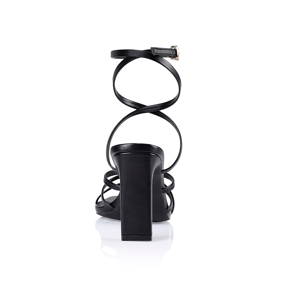 Black and shop white block heels