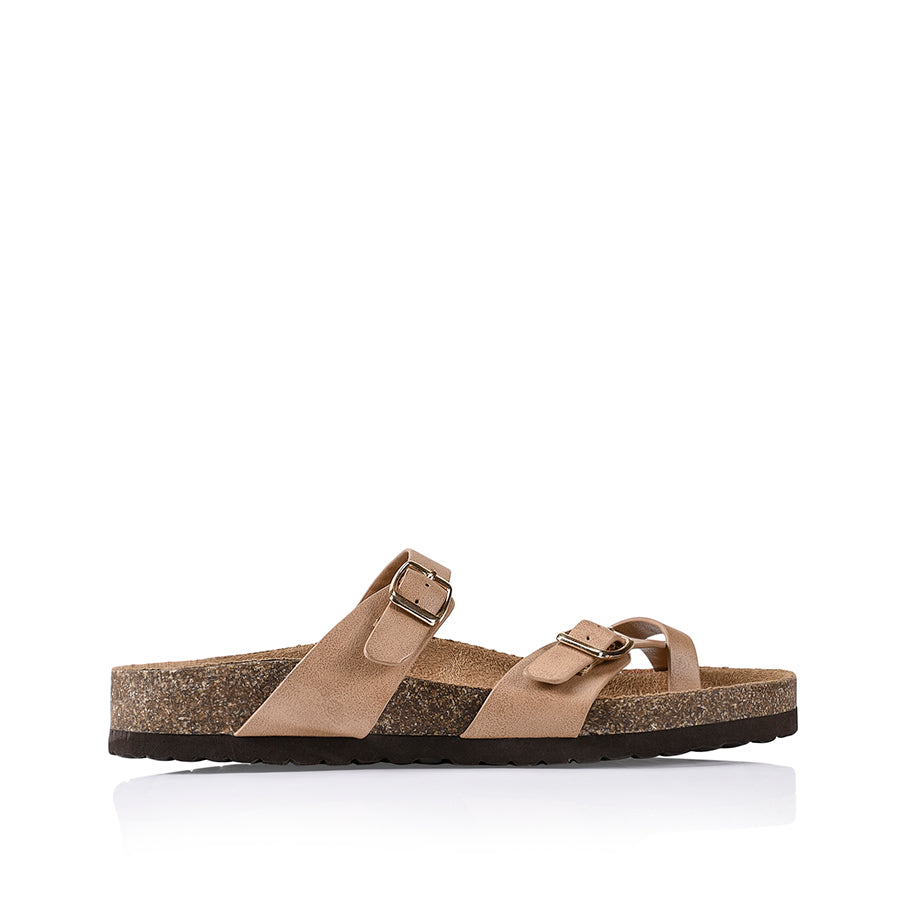 Xavi Footbed Thong - Biscuit Softee