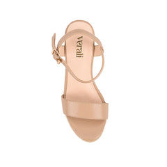 Women's beige vegan and jute rope espadrille wedges
