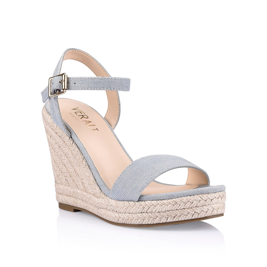 Amaya Rope Wedges Denim Verali Shoes
