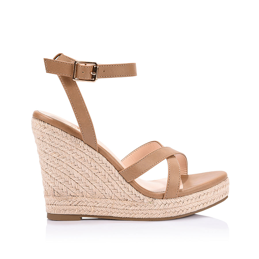 Ambrose Rope Wedges - Biscuit