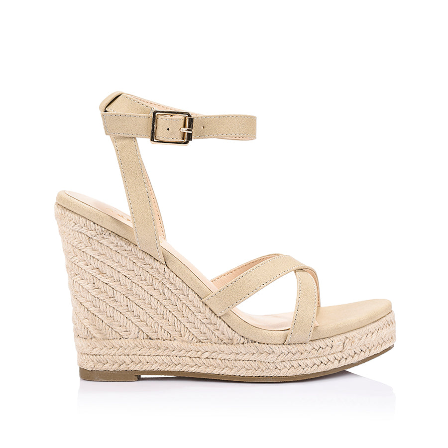Ambrose Rope Wedges - Nude