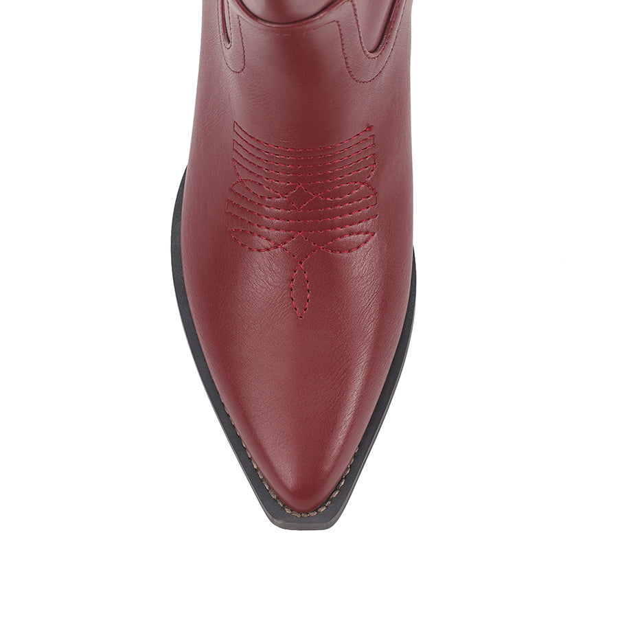 Benny Cowboy Boots - Berry Red