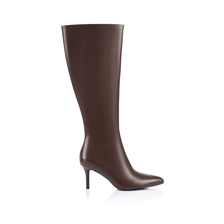 Bessie Tall Boots - Chocolate Brown