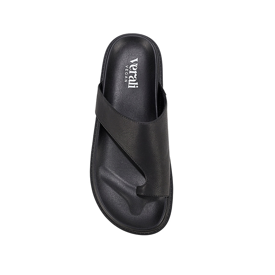Brenda Footbed Slides - Black