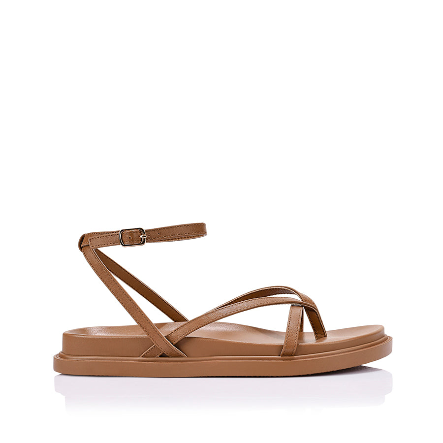 Brinley Footbed Sandals - Tan
