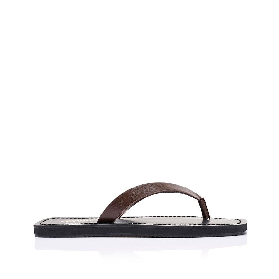Dune Casual Thongs - Chocolate Brown