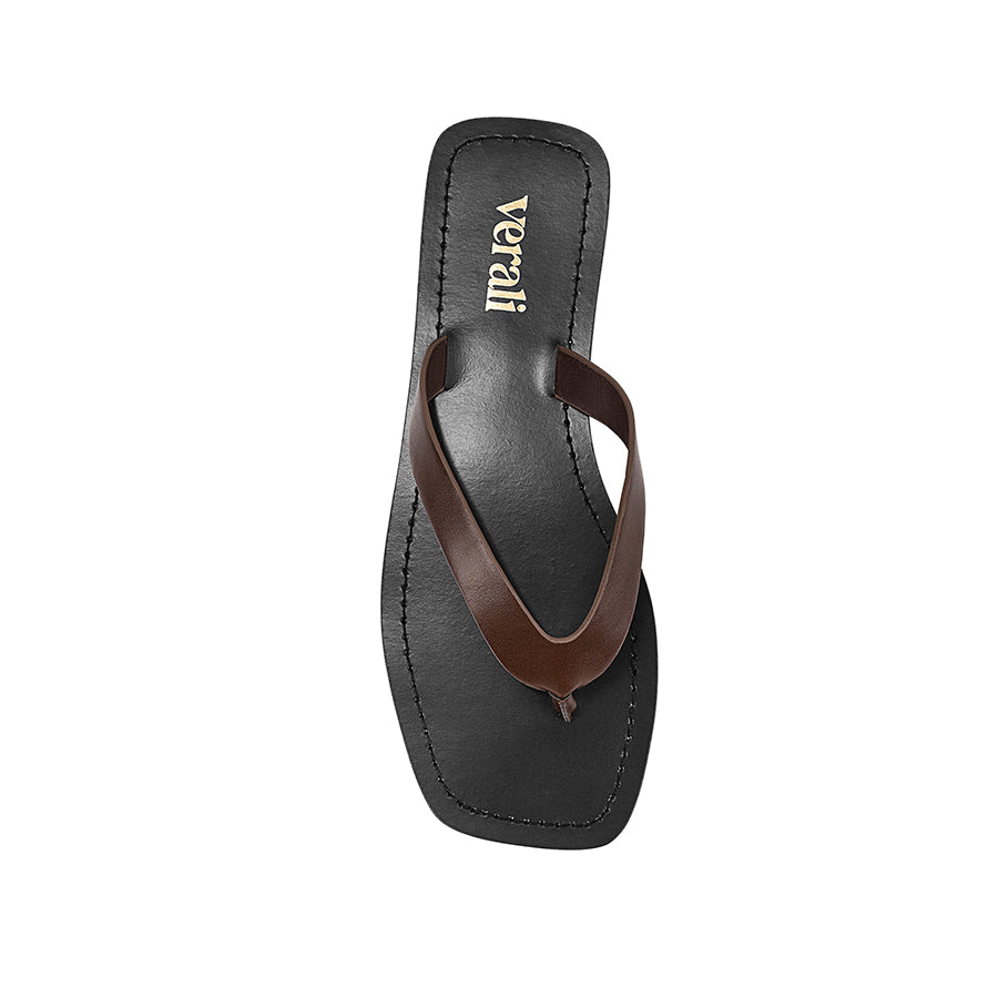 Dune Casual Thongs - Chocolate Brown
