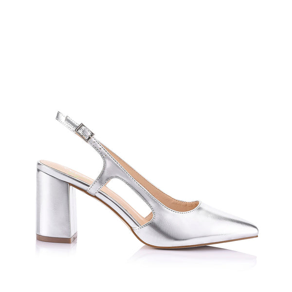 Silver sling backs online