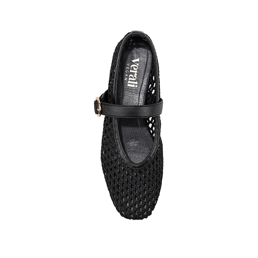 Eunice Mary-Jane Flats - Black