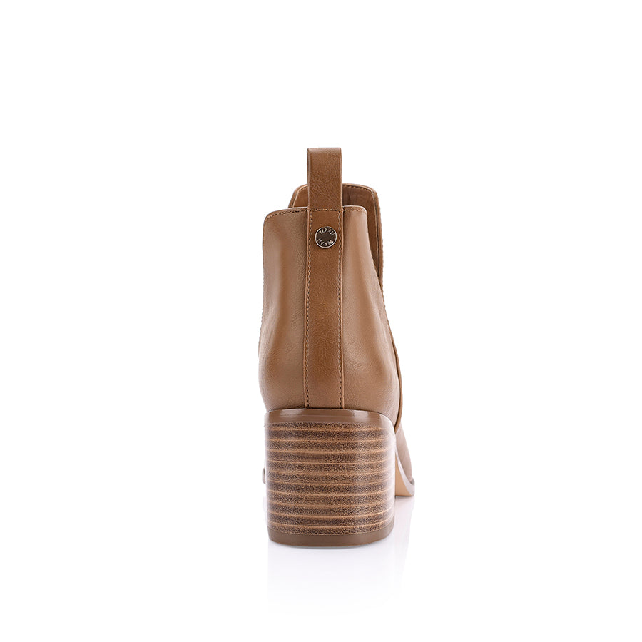 Tan cutout booties on sale